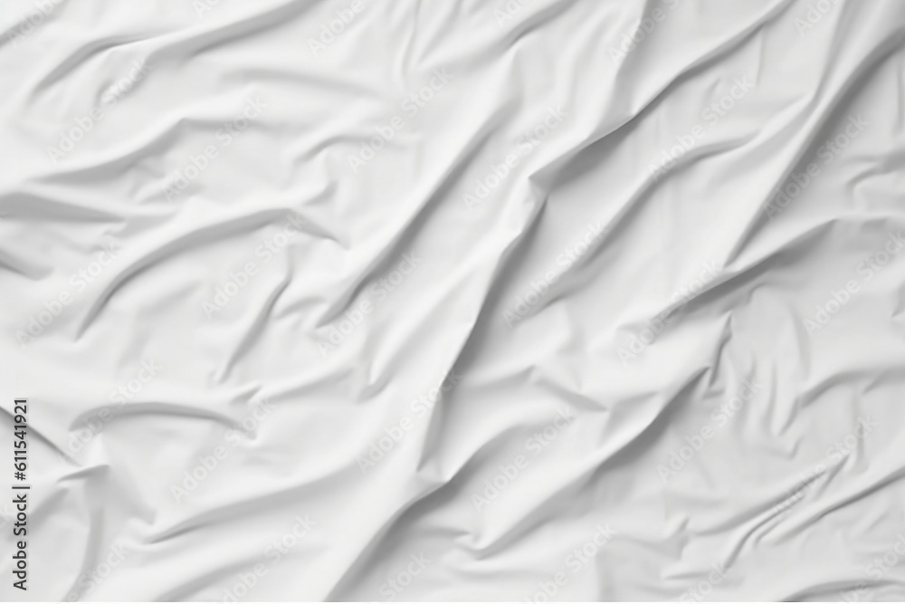 Obraz premium white wrinkled fabric background