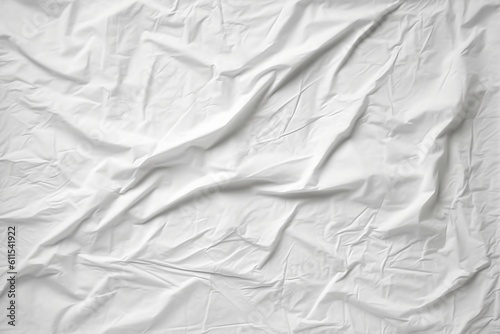white wrinkled fabric background