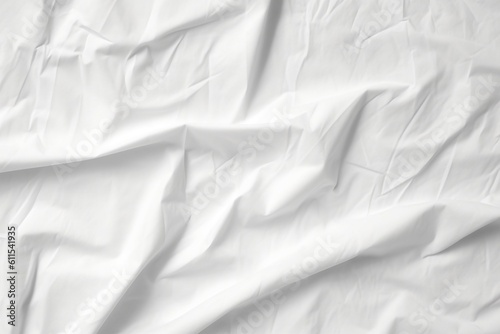 white wrinkled fabric background