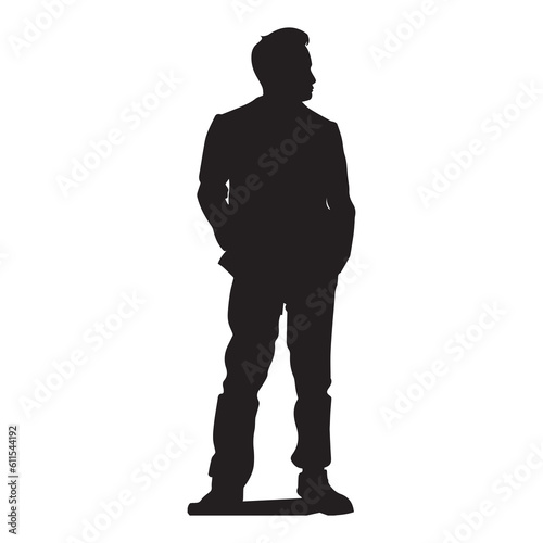 People Standing Pose Vector silhouette © Big Dream