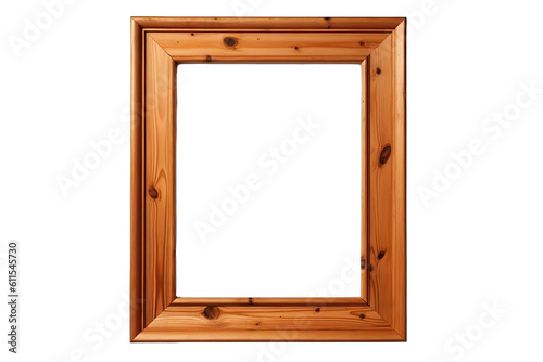 wooden frame isolated on white PNG