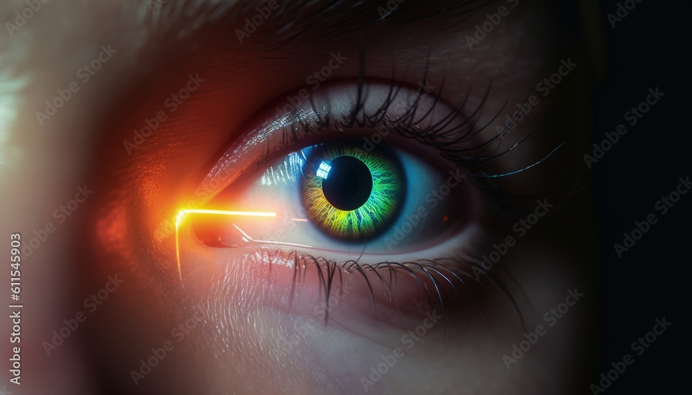 laser operation on an eye, Generative AI