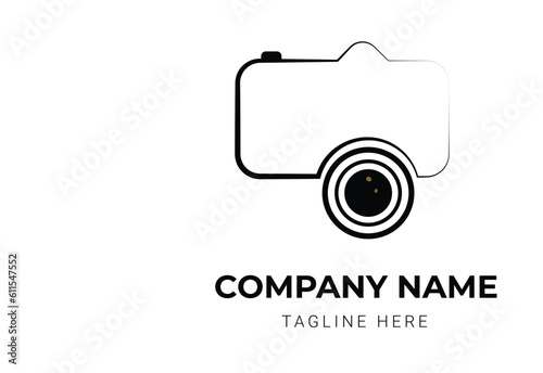 Abstract Camera logo design template 