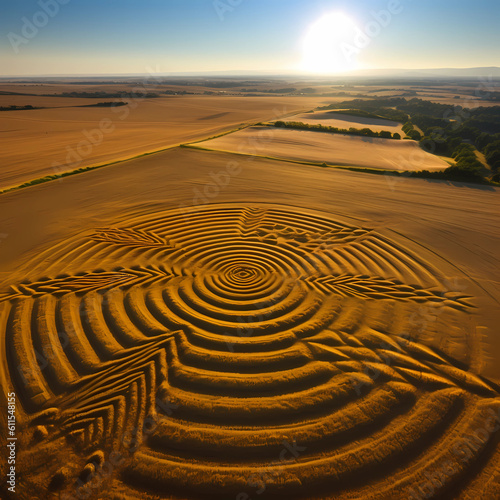 Illumination Over Mystifying Crop Circles photo