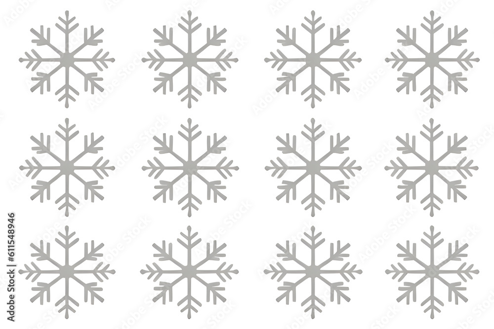 Snowflakes set Snowflakes set