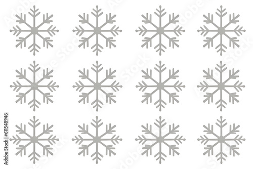 Snowflakes set
