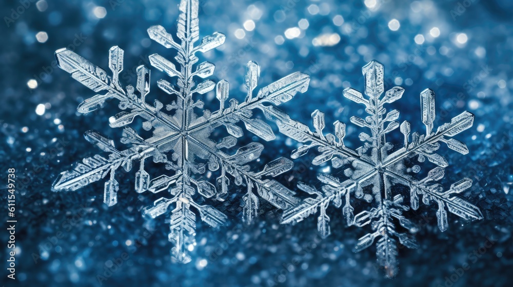 winter snowflakes background with generative ai winter snowflakes background with generative ai