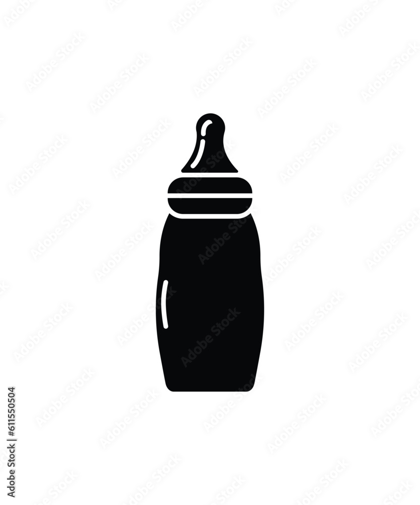 child milk bottle icon, vector best flat icon. child milk bottle icon, vector best flat icon.