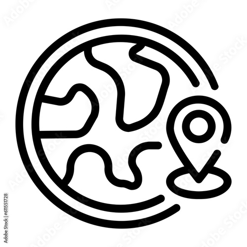 map Line Icon