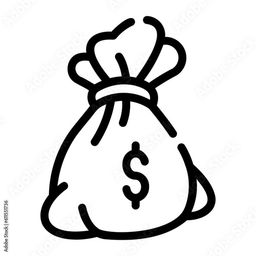 money bag Line Icon