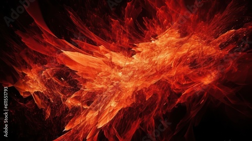 fire on black HD 8K wallpaper Stock Photographic Image