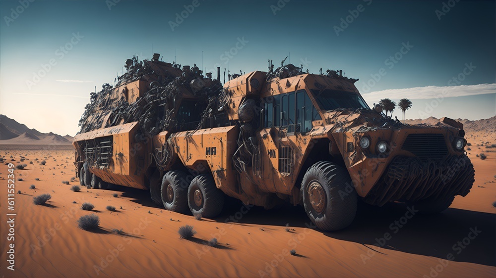 Fototapeta premium Vehículo militar