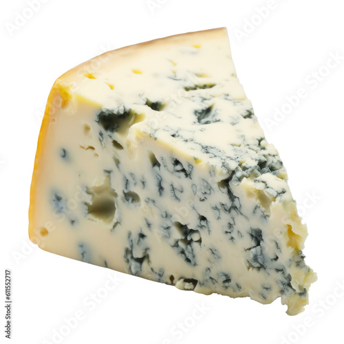 blue cheese isolated on transparent background cutout photo