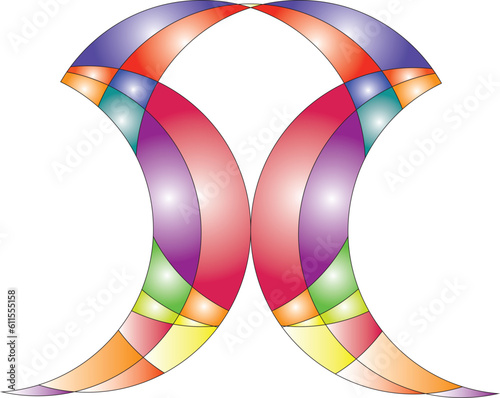 The pawn (A) designed in bright heel colors. and can be used as a logo instead of a keyword,abstract colorful background with circles