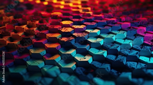 Beautiful colorful 3d backgrounds, chromatic, hexagon, fascinated, illusion, mysterious, abstrack mood backgrounds,