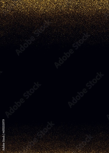 Wallpaper Mural Luxury Gold Dust Abstract Sparkly Feame Border Background  Torontodigital.ca