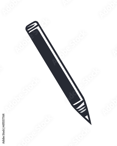 pencil supply silhuette icon