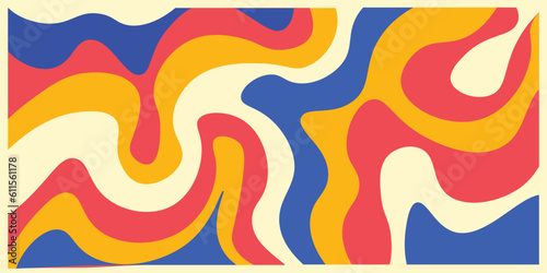 Abstract hippie colorful retro background