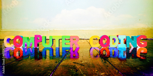  The word COMPUTER CODING