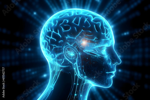 brain and nerve cells electrical pulses Neurons electrical pulses. Interconnected neurons with electrical pulses 