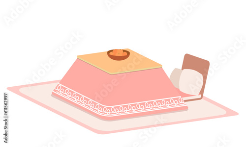 こたつと座椅子のイラスト