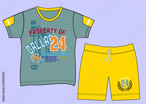 Design vector illustration artwork for kids clothing set