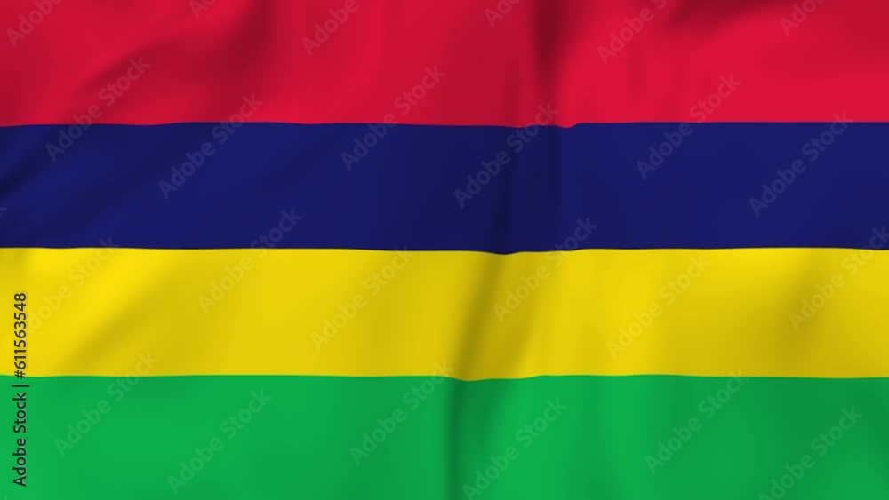 Arising map of Mauritius and waving flag of Mauritius in background. 4k video. Arising map of Mauritius and waving flag of Mauritius in background. 4k video.