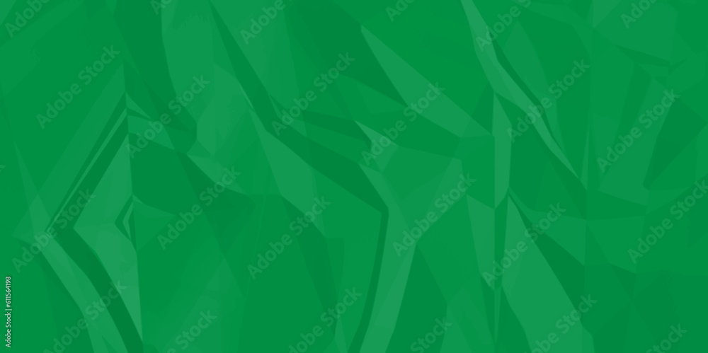 Crumpled green paper texture. Sheet of crumpled green paper as background, top view. The green paper background is wrinkled, creating a rough texture with light and shadow. Crumpled green paper texture. Sheet of crumpled green paper as background, top view. The green paper background is wrinkled, creating a rough texture with light and shadow.