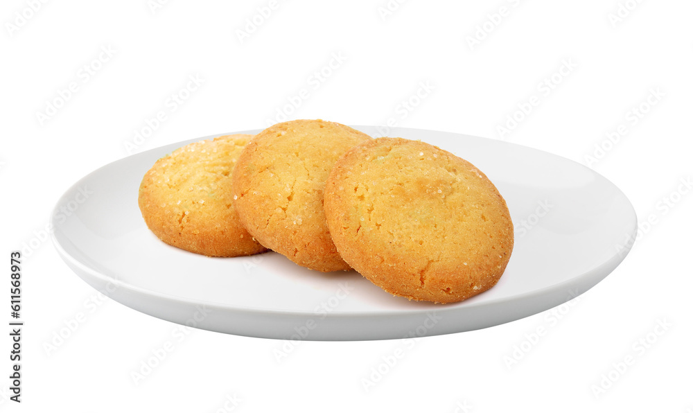 cookie in a plate isolated on transparent png cookie in a plate isolated on transparent png