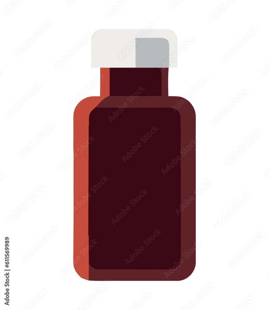 Medicine bottle icon with pills and capsules Medicine bottle icon with pills and capsules