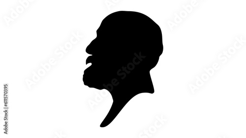 Camille Saint-Saens silhouette