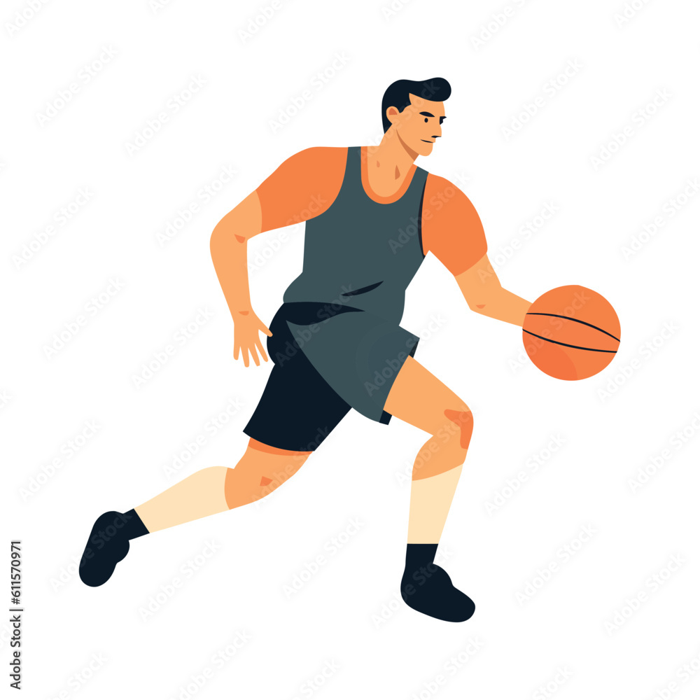 man playing basketball, championship success