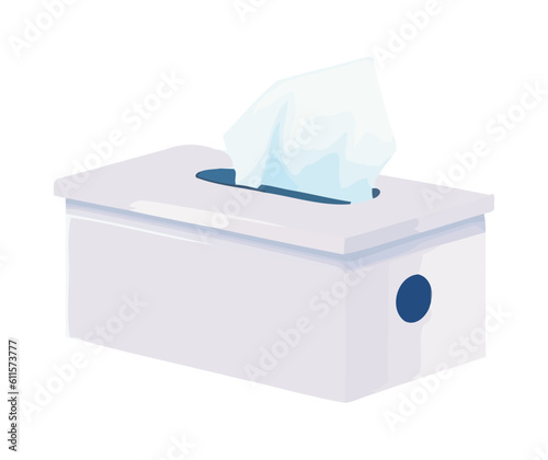 tissue box icon white backdrop