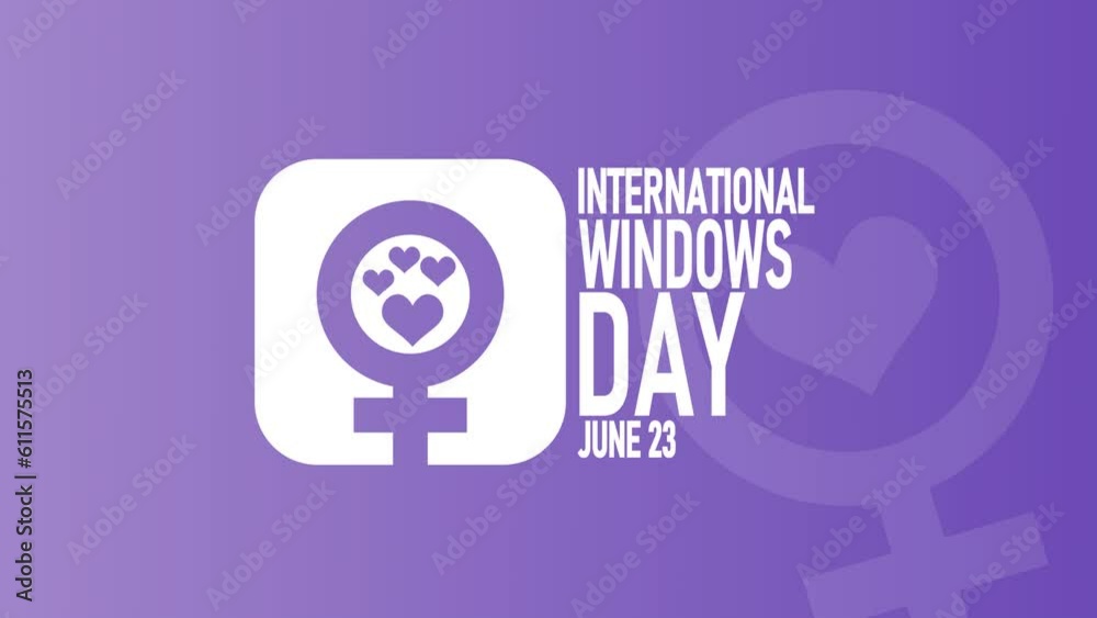 international widows day animated text. 4k video greeting card. gift card. alpha channel. international widows day animated text. 4k video greeting card. gift card. alpha channel.