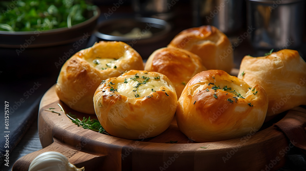 bread with filling - generative AI, KI