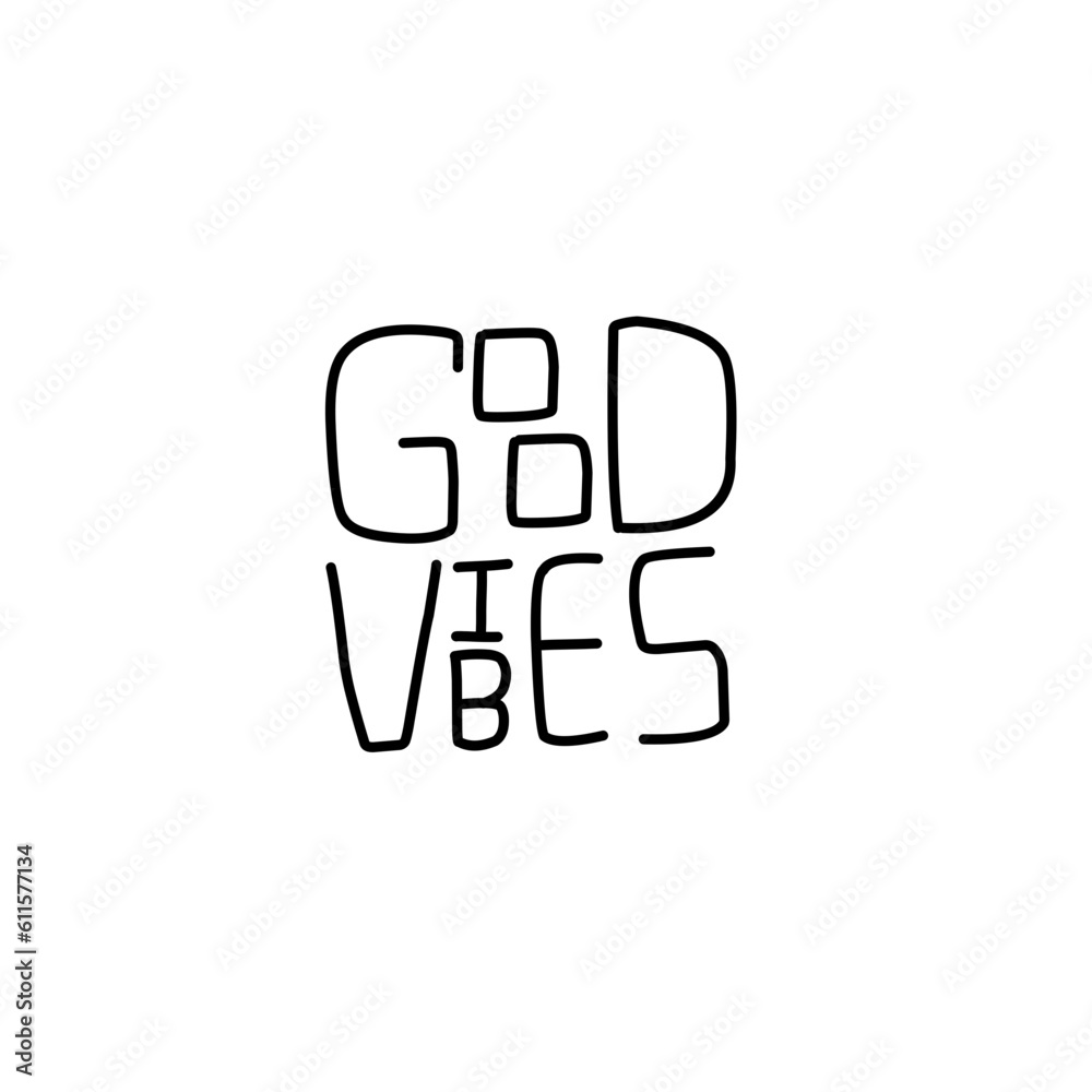 Good Vibes Banner with Typography Good Vibes Banner with Typography