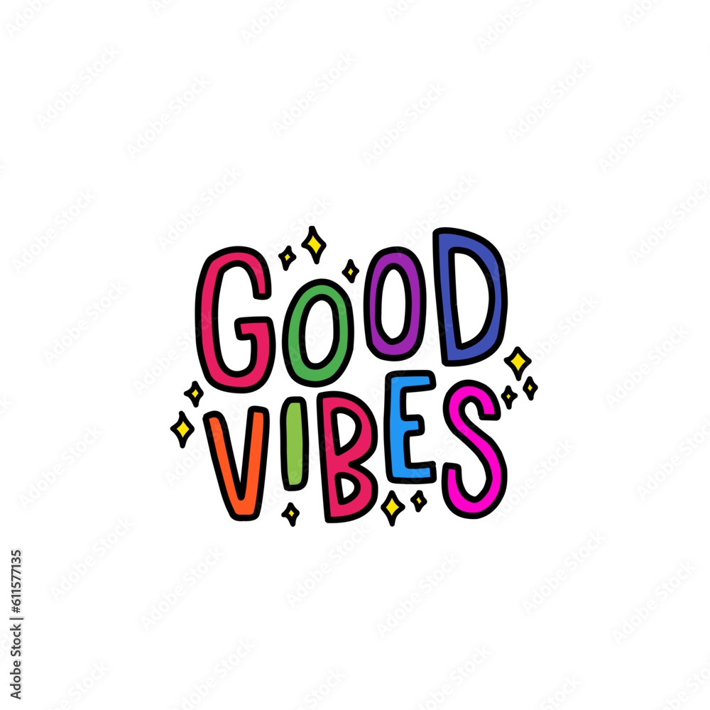 Good Vibes Banner with Typography Good Vibes Banner with Typography