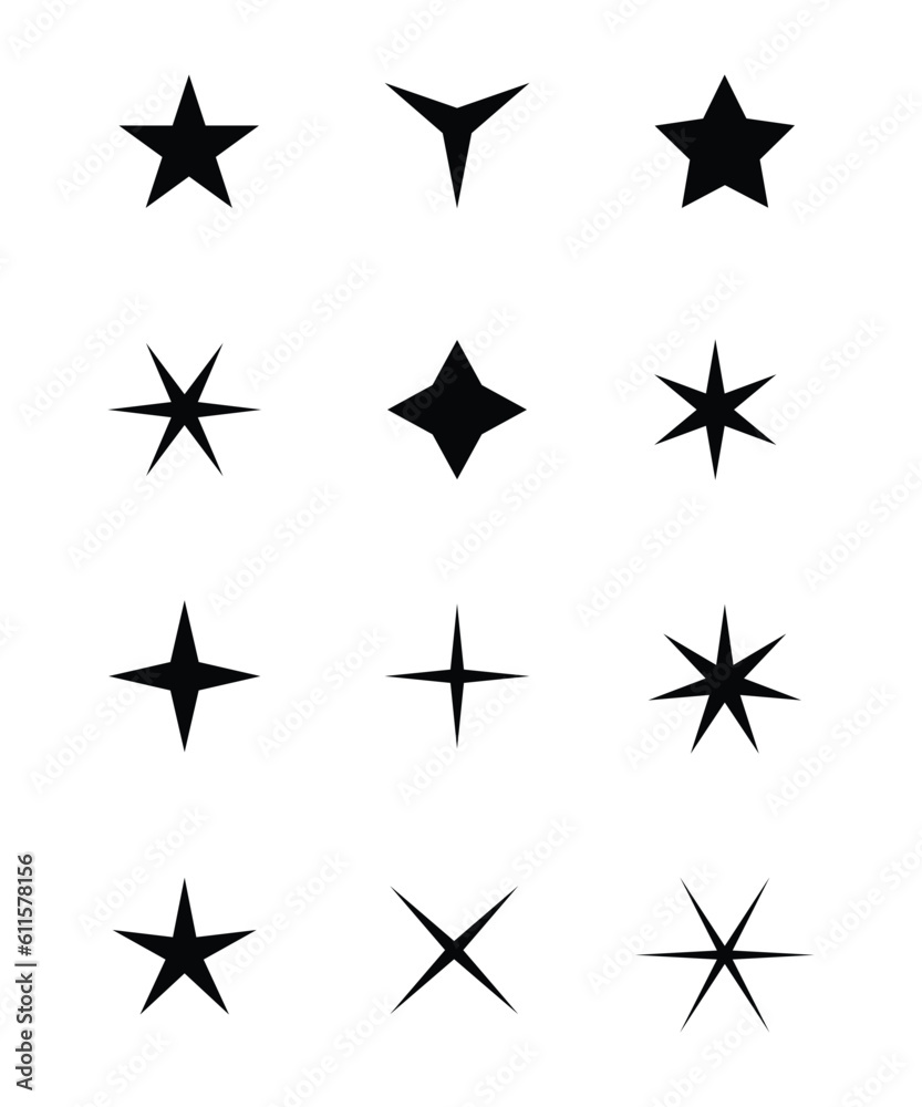 star set icon, vector best flat icon. star set icon, vector best flat icon.