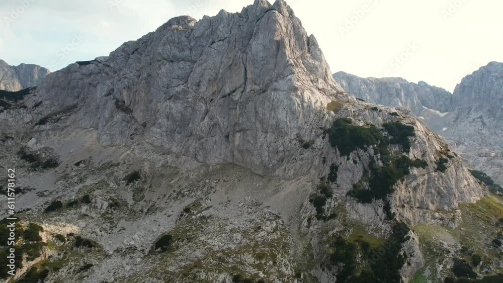 Aerial drone view of mountains in Durmitor National Park, Montenegro travel Aerial drone view of mountains in Durmitor National Park, Montenegro travel