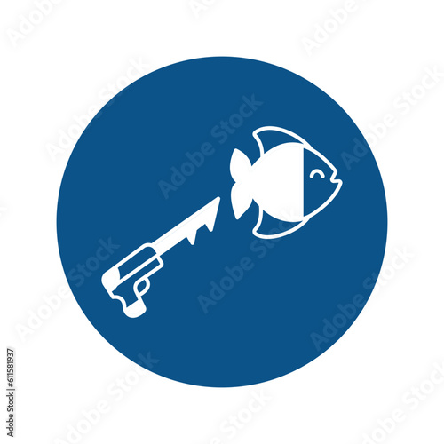 Fishery Vector Icon easily modify

