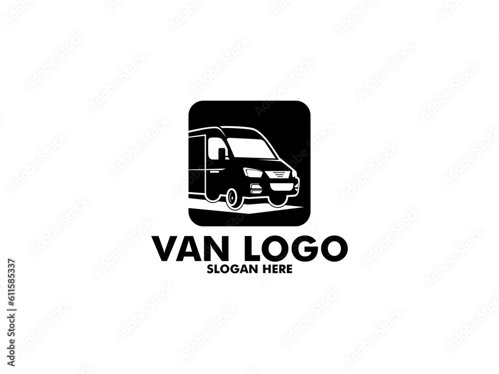 Van logo vector template isolated on white background