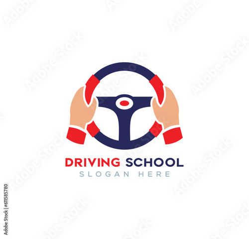 Drive School Logo. drive icon. driving school logo icon vector template
