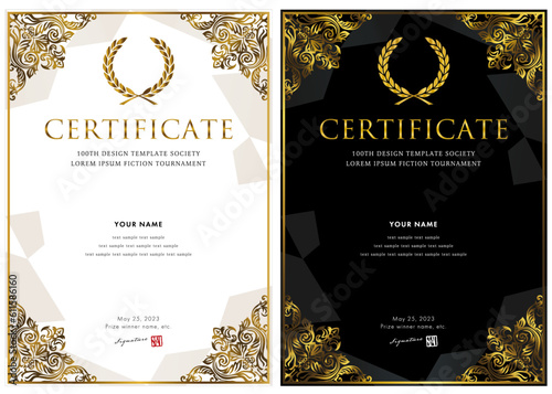 賞状１４９　certificate　award　表彰状　celebration