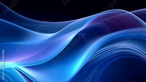 abstract background with shiny blue waves