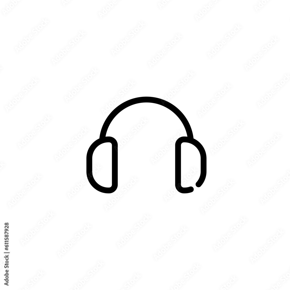 communication headset sign symbol vector communication headset sign symbol vector