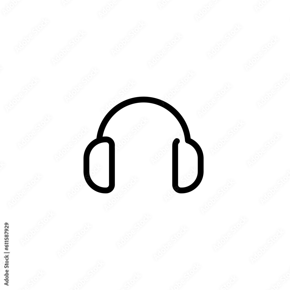 communication headset sign symbol vector communication headset sign symbol vector