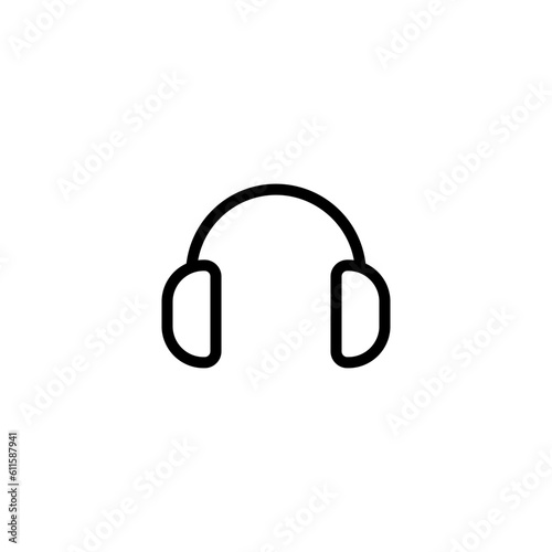 communication headset sign symbol vector