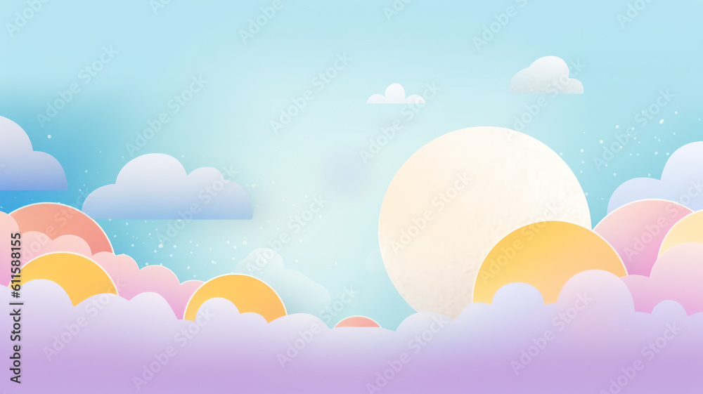Pastel summer landscape Pastel summer landscape