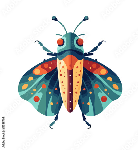 Multi colored insect nature
