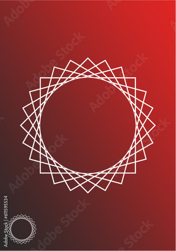 A star design from polygons